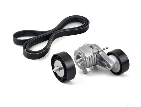 BMW N52 Complete Drive Belt Kit Including Tensioner and Pulley